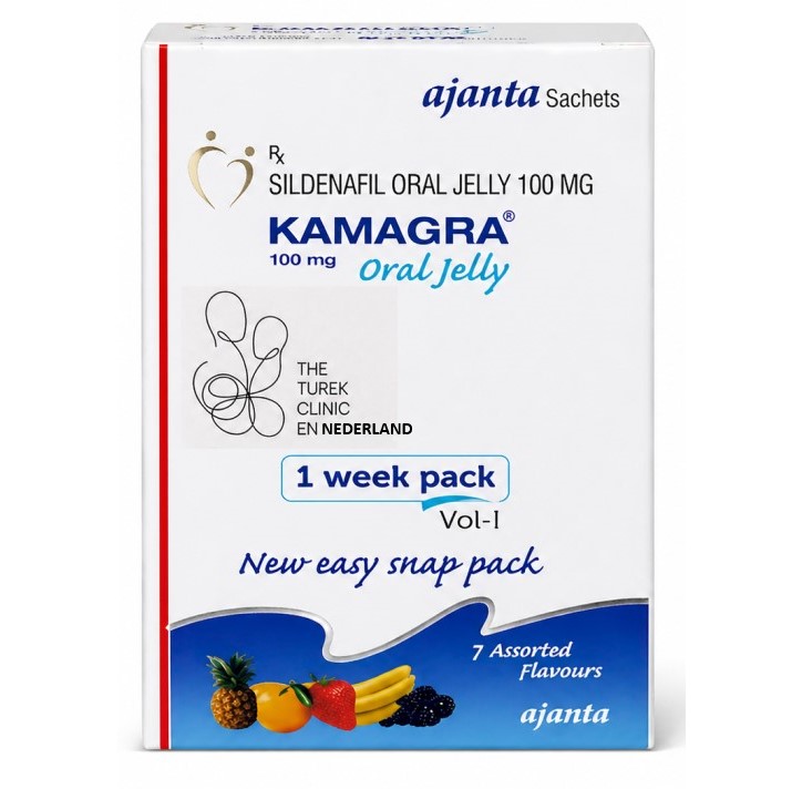 Kamagra kopen Nederland – Oral Jelly 100 mg Sildenafil Ajanta Kopen Kamagra Oral Jelly 100 mg Sildenafil Ajanta kopen in Nederland – 7 zakjes diverse smaken